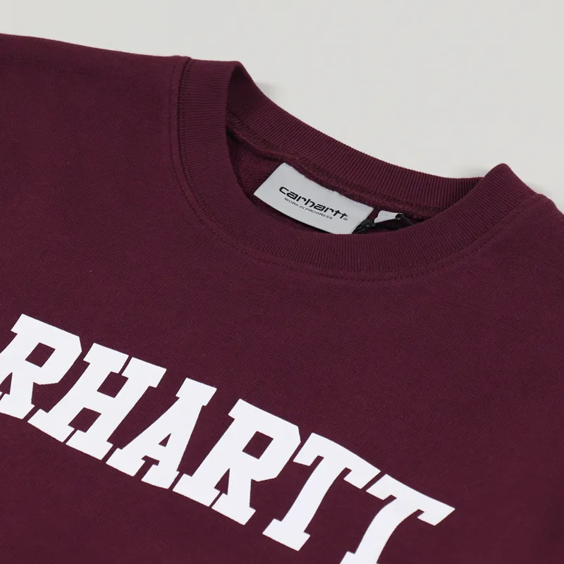 Carhartt WIP College Sweat Shiraz White-5
