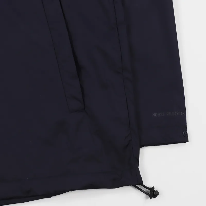 Norse Projects Kalmar Light Rain Jacket Dark Navy-2