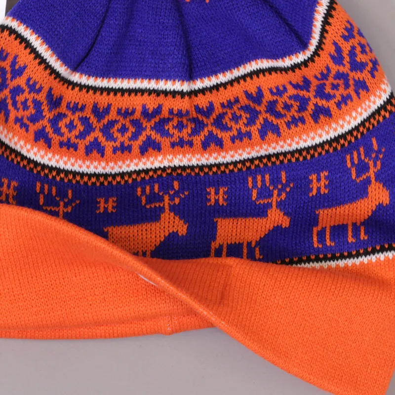 Penfield Kember Beanie Cobalt Orange-2