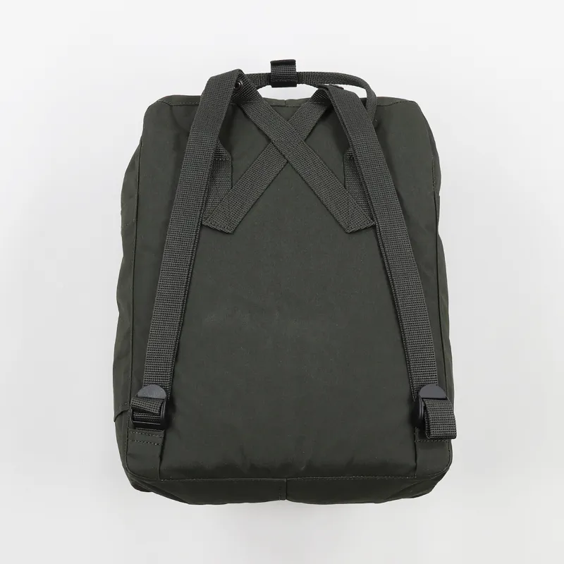 Fjallraven Kanken Bag Canvas 16 Litre Rucksack Deep Forest Green