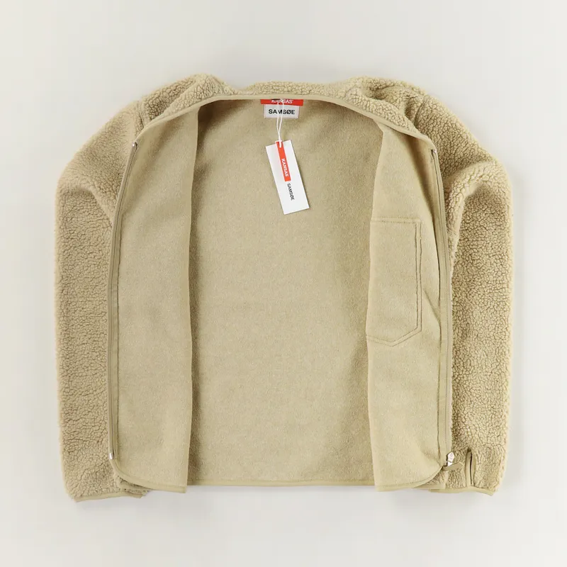 Samsøe And Samsøe x Kansas Fleece Jacket Camel-2