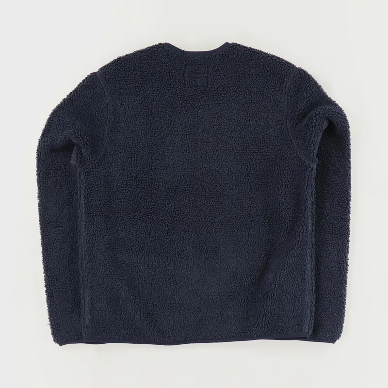 Samsøe And Samsøe x Kansas Fleece Jacket Navy-4