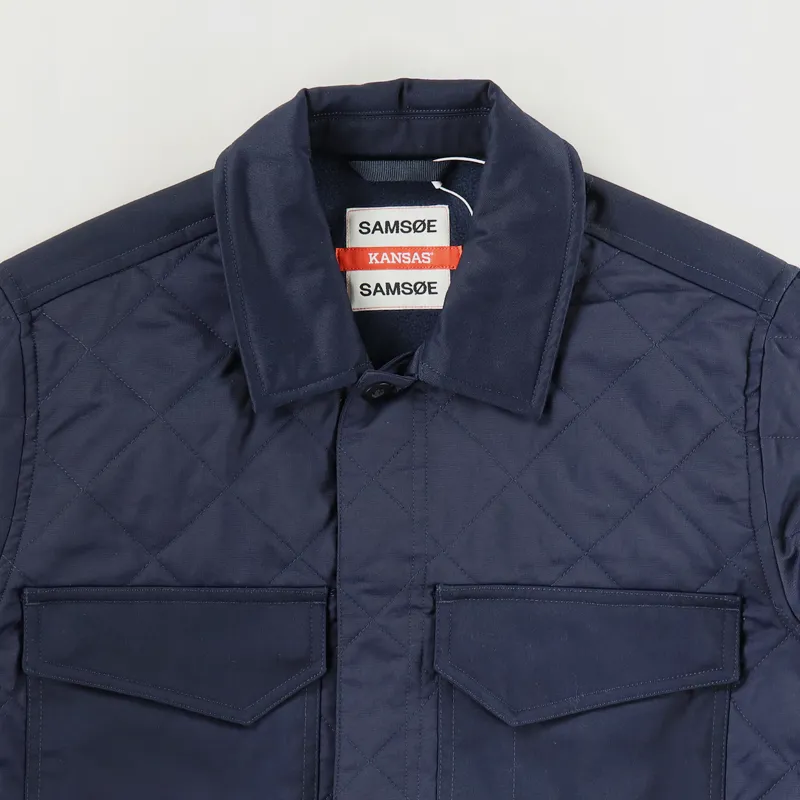 Samsoe And Samsoe x Kansas Overshirt Navy-2