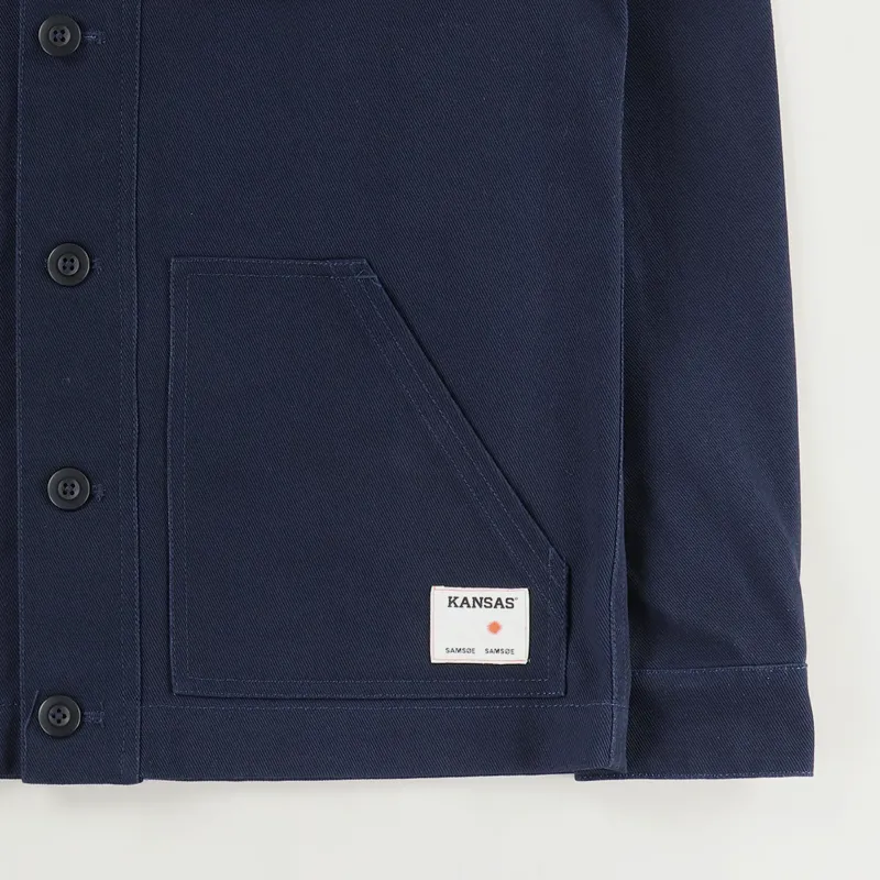 Samsøe And Samsøe x Kansas Worker Jacket Navy-2