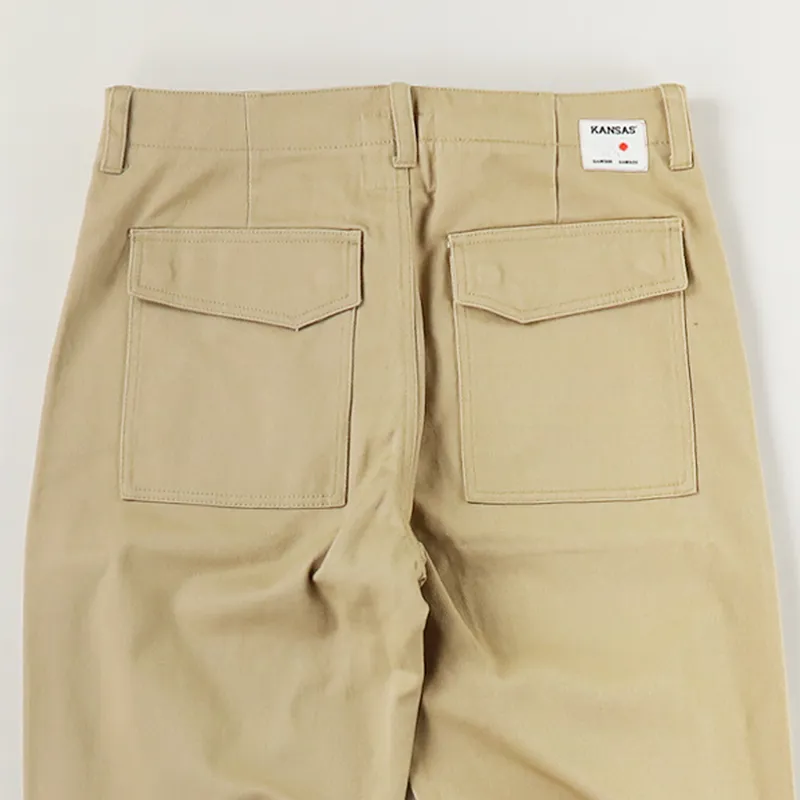 Samsøe And Samsøe x Kansas Worker Trousers Camel-4