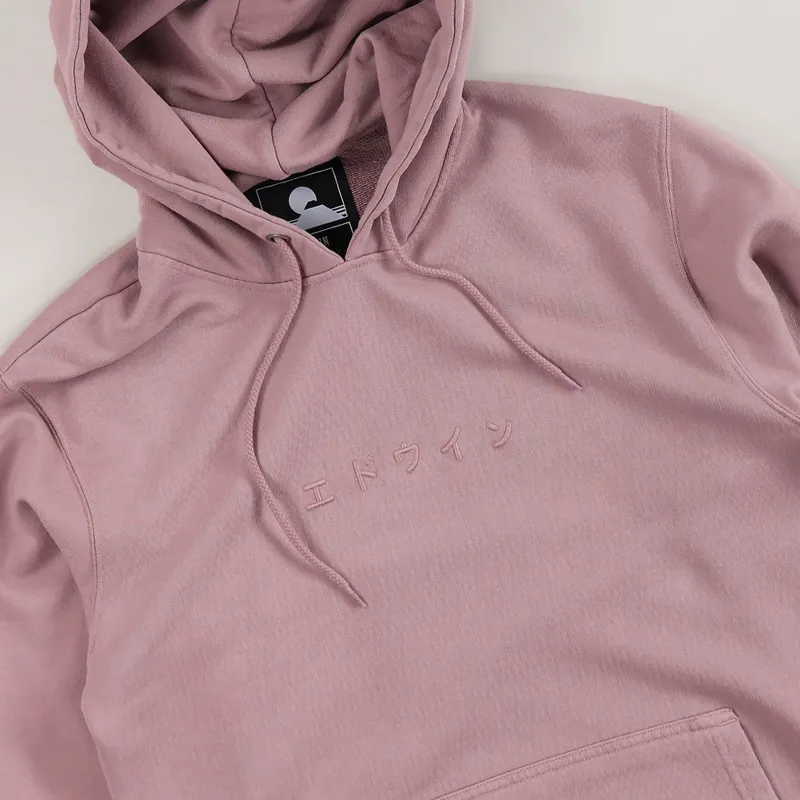 Edwin Katakana Hoodie Woodrose-2