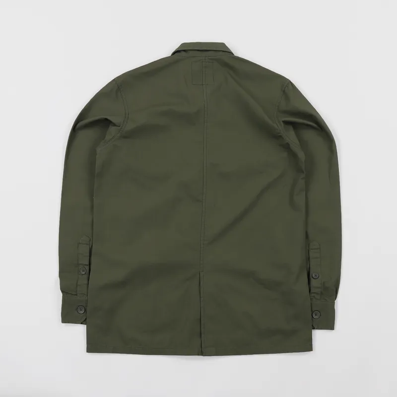 Dickies Kempton Long Sleeved Shirt Dark Olive-4