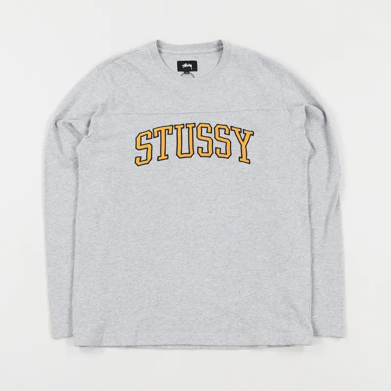 Stussy Kent Football Jersey Grey Heather