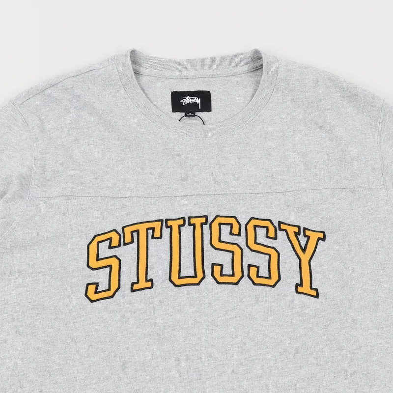 Stussy Kent Football Jersey Grey Heather-1