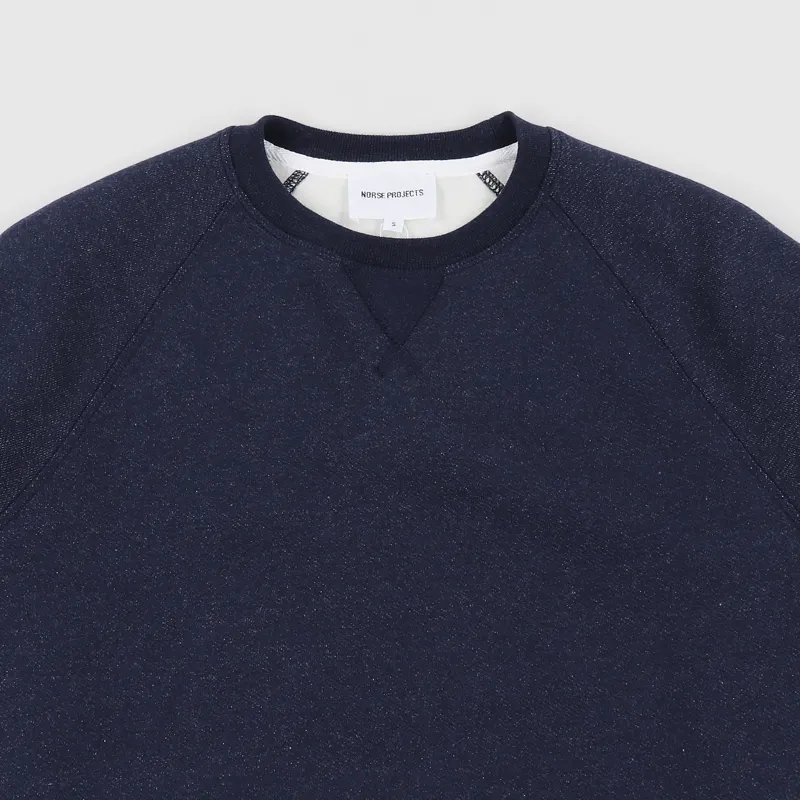 Norse Projects Ketel Classic Crew Sweat Dark Navy-1