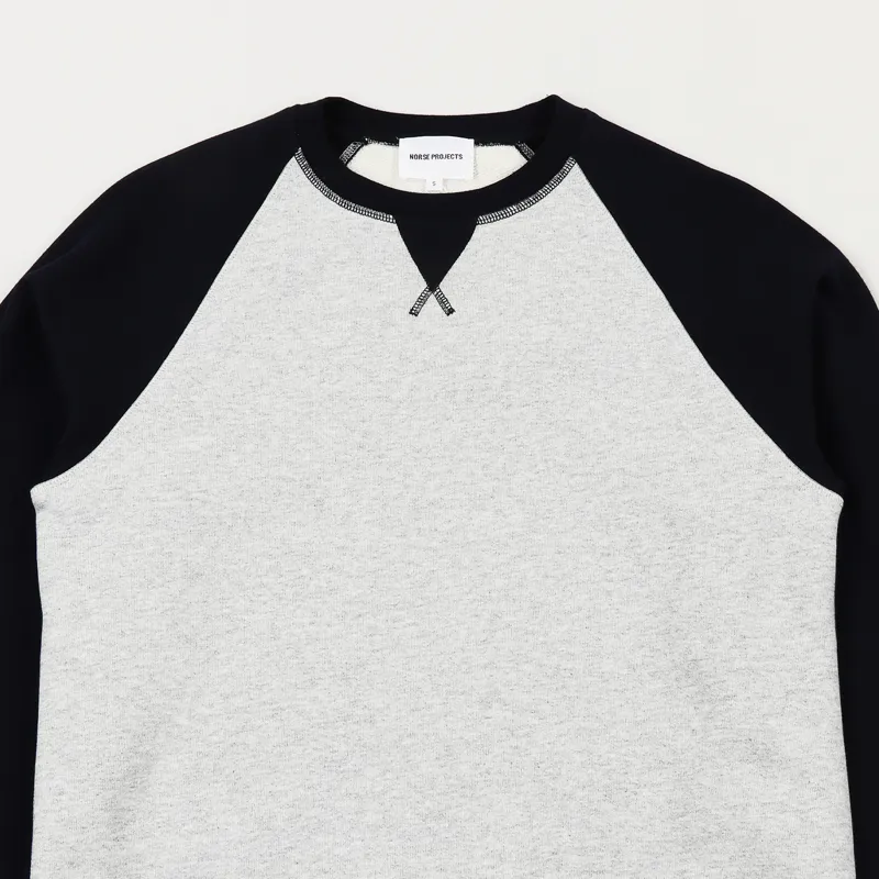 Norse Projects Ketel Contrast Sweatshirt Dark Navy-1