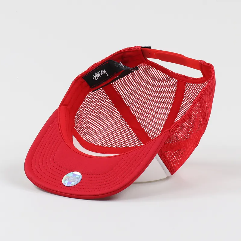 Stussy Kingston Foam Trucker Cap Red-3