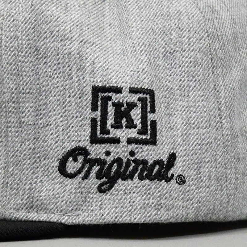 KR3W Klassic Starter Snapback Cap - Grey Heather-1
