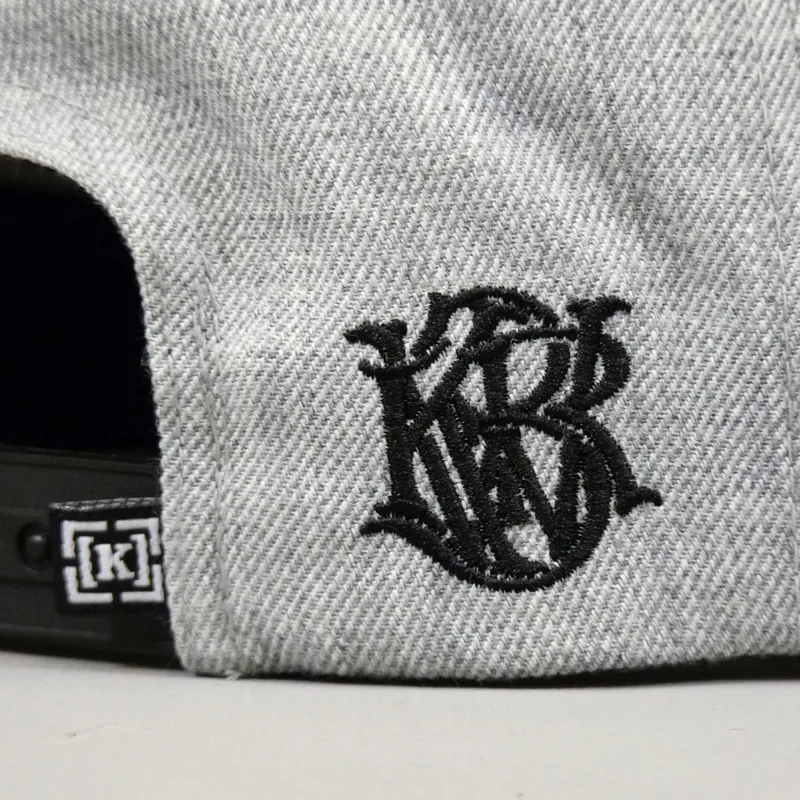 KR3W Klassic Starter Snapback Cap - Grey Heather-4
