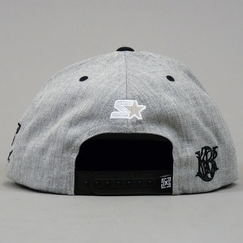 KR3W Klassic Starter Snapback Cap - Grey Heather-5