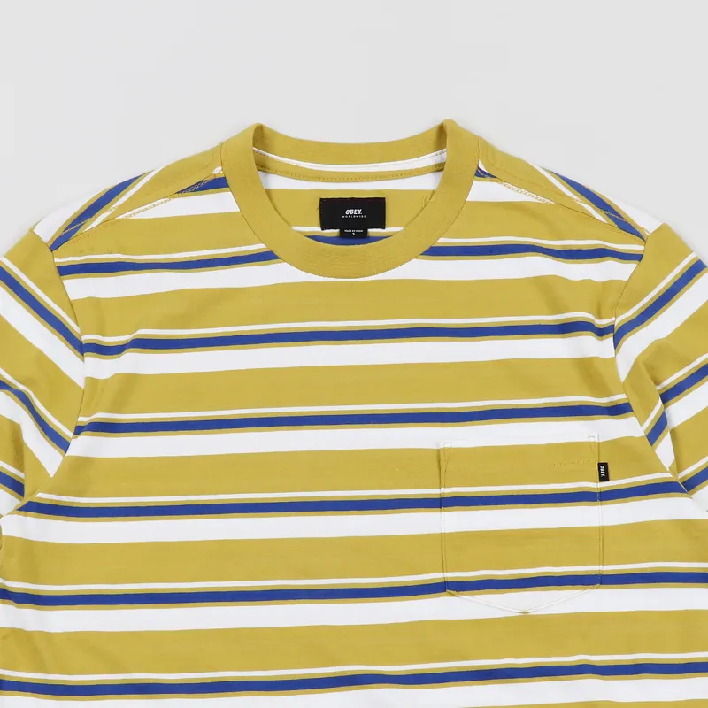 Obey Karma Pocket T Shirt Yellow Multi-1