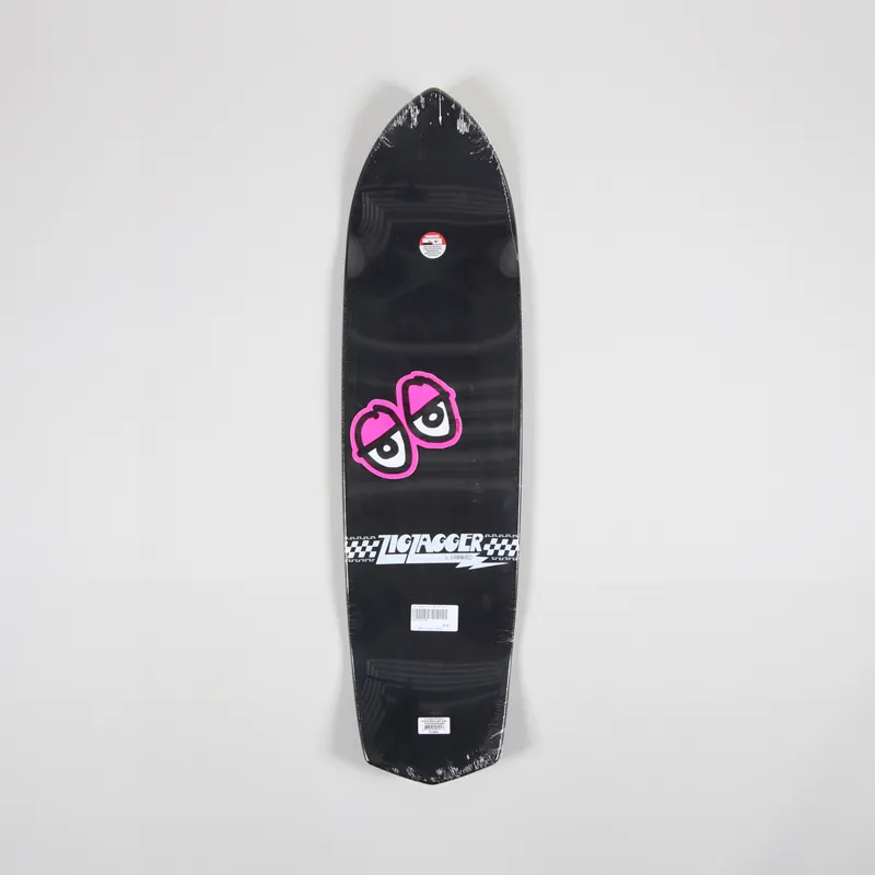 Krooked Zip Zagger Classic Black White Skateboard Deck 8.6 Inch-1