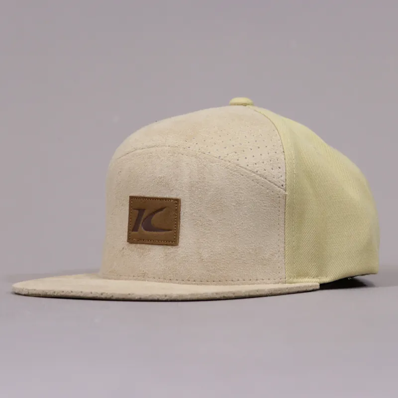 King Krest Epic 6 Panel Hybrid Strapback Cap - Tan
