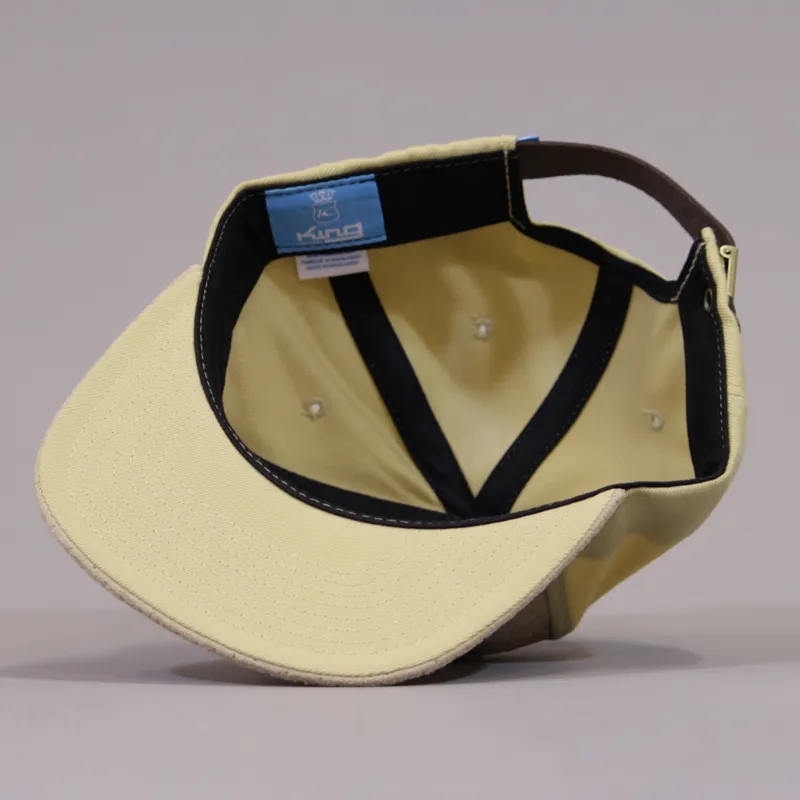 King Krest Epic 6 Panel Hybrid Strapback Cap - Tan-5