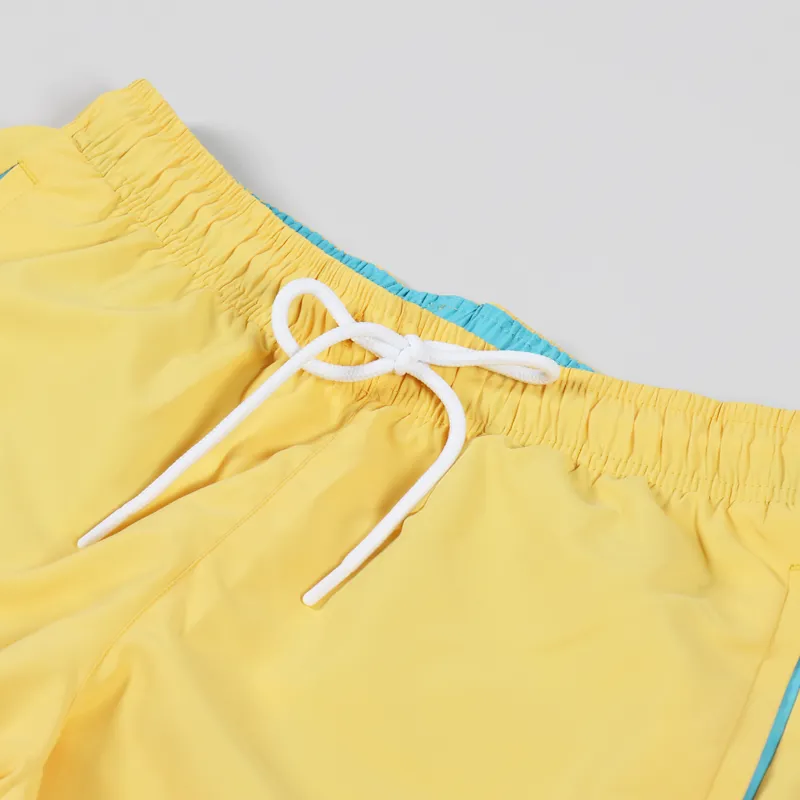 Lacoste Quick Dry Swim Shorts Yellow Turquoise-2