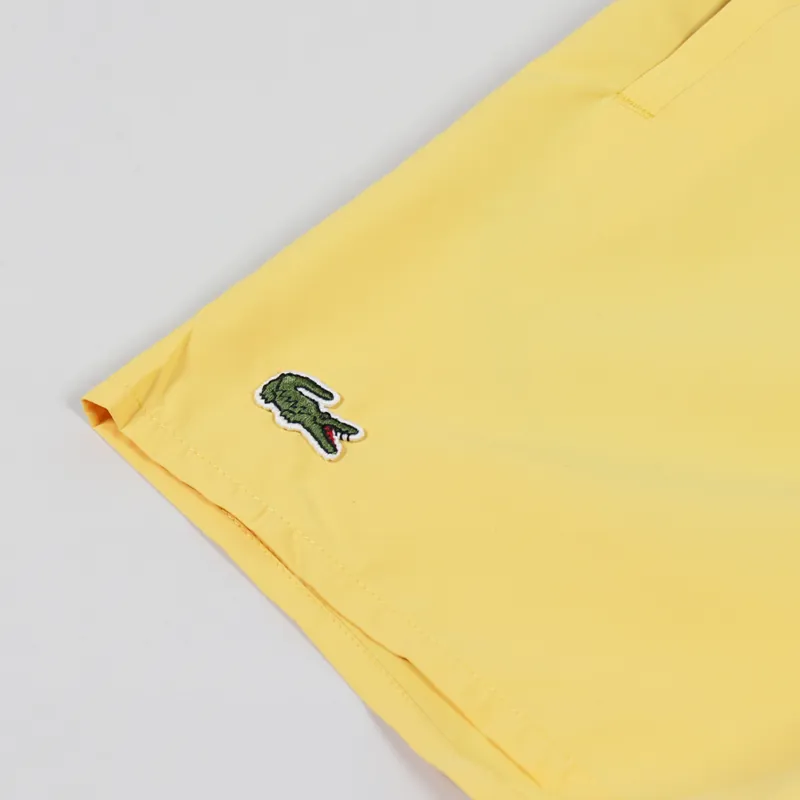 Lacoste Quick Dry Swim Shorts Yellow Turquoise-4