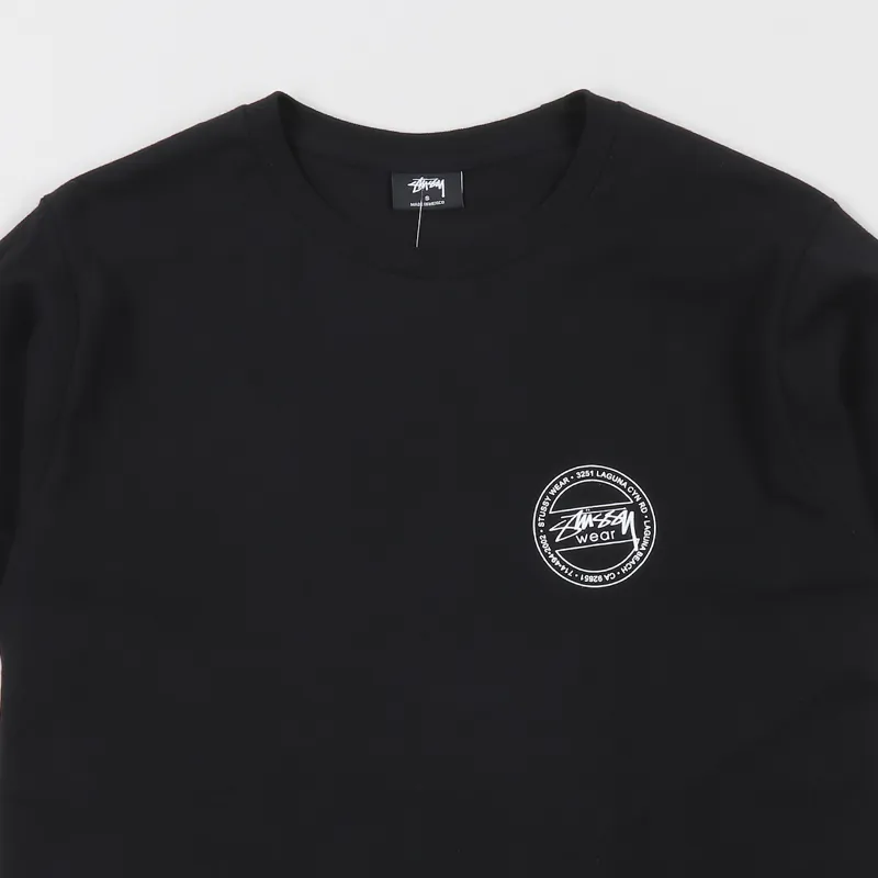 Stussy Laguna Dot T Shirt Black-2
