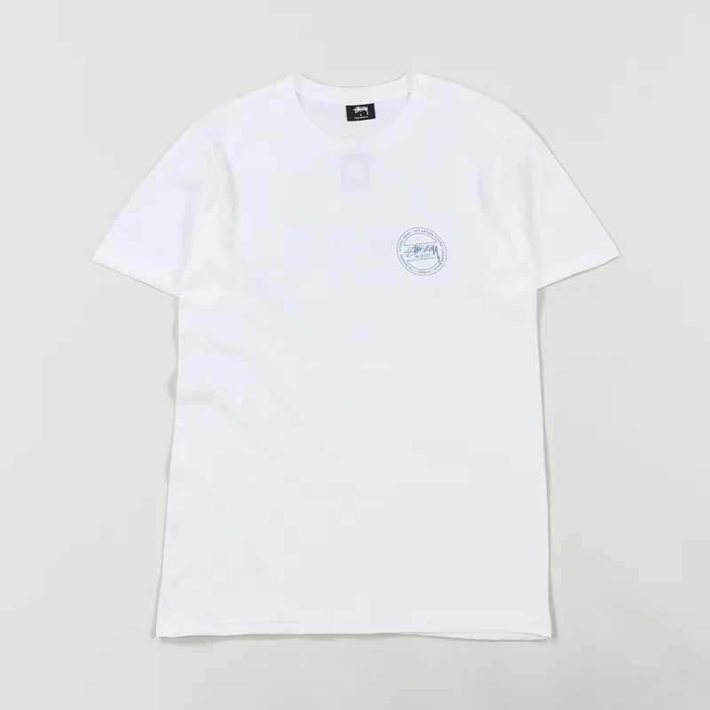 Stussy Laguna Dot T Shirt White-1
