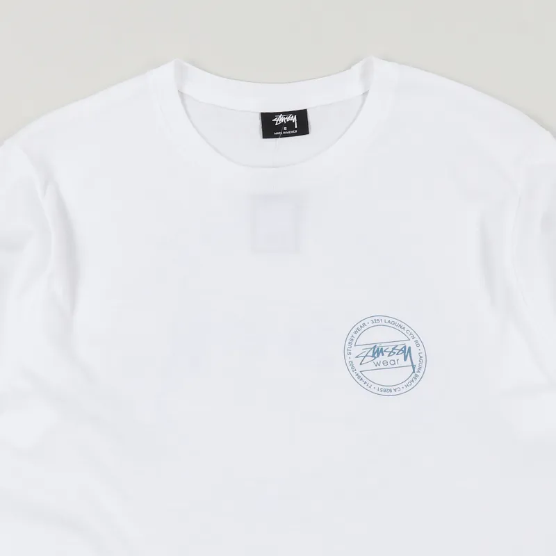 Stussy Laguna Dot T Shirt White-2