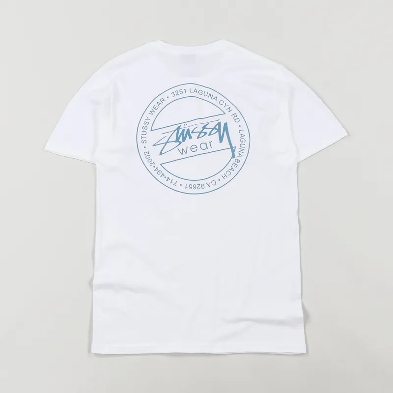 Stussy Laguna Dot T Shirt White