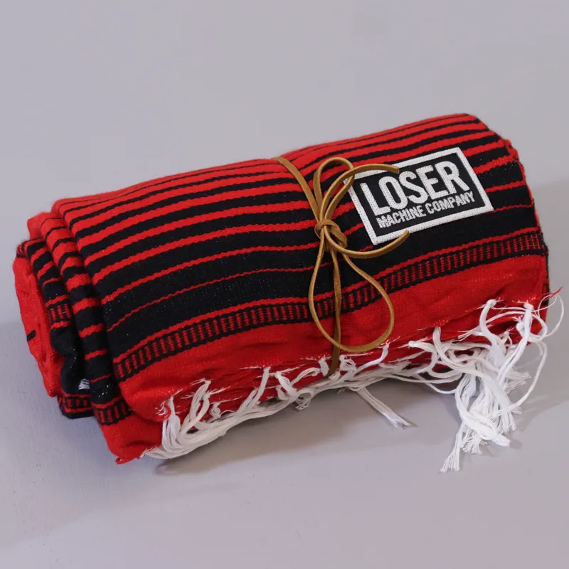 Loser Machine La Manta Poncho Red Black-2