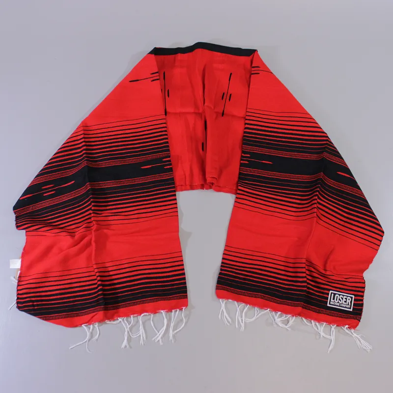 Loser Machine La Manta Poncho Red Black-6