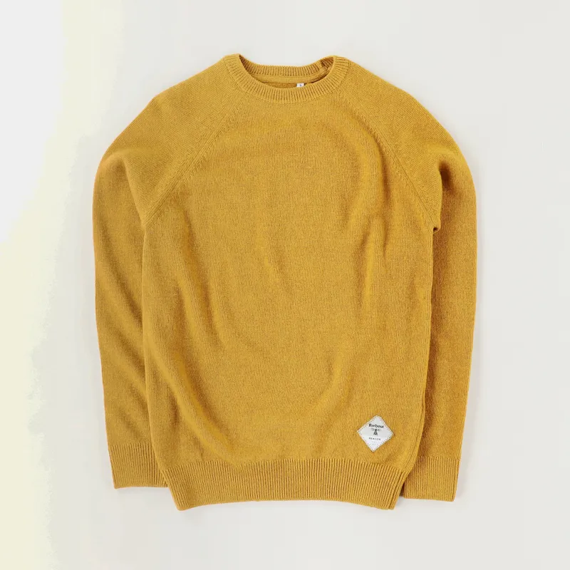 Barbour Beacon Lambswool Crew Sweater Copper