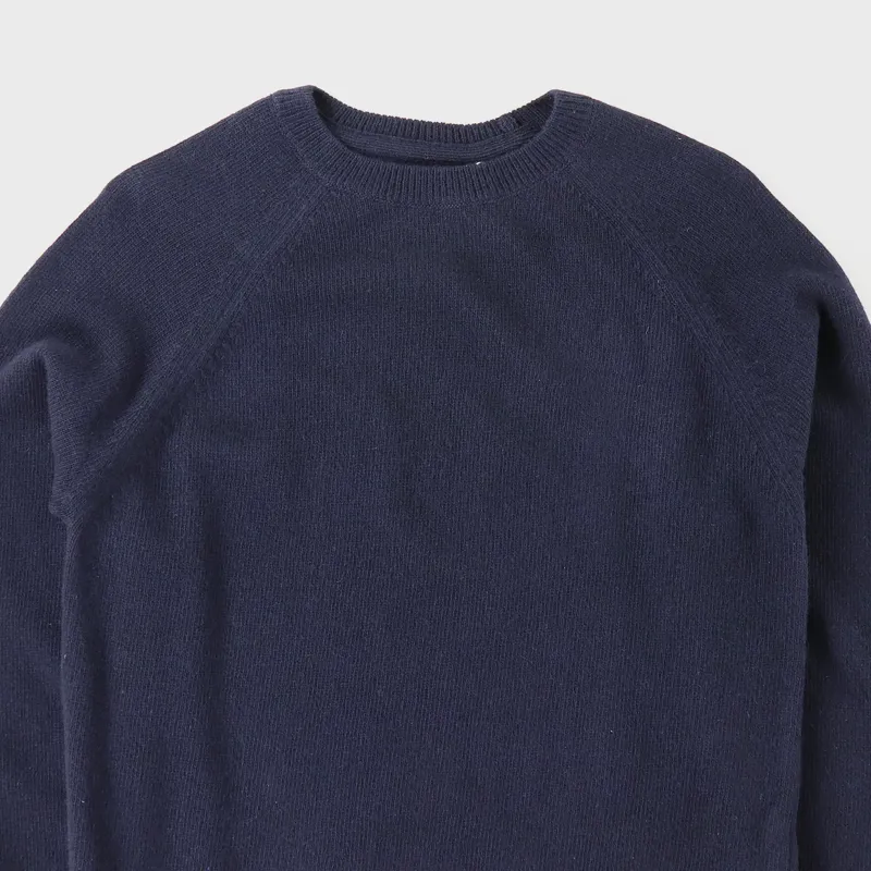 Barbour Beacon Lambswool Crew Sweater Navy-1