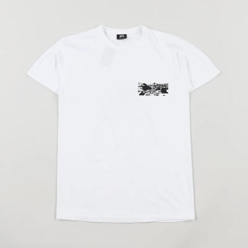 Stussy x Ken Price LA Riots T Shirt White-1