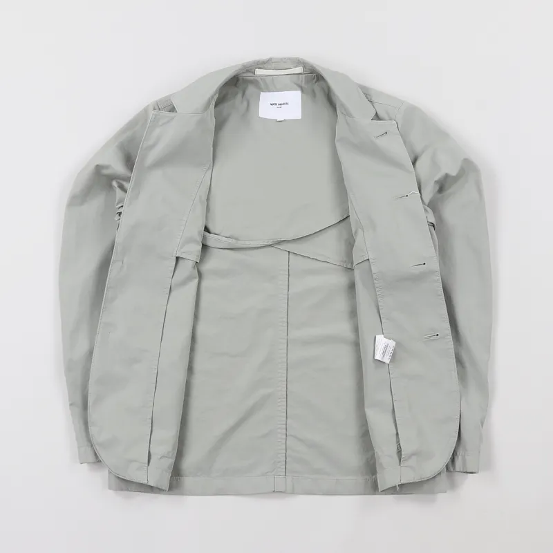 Norse Projects Lars Light Twill Jacket Galvanized Iron-2