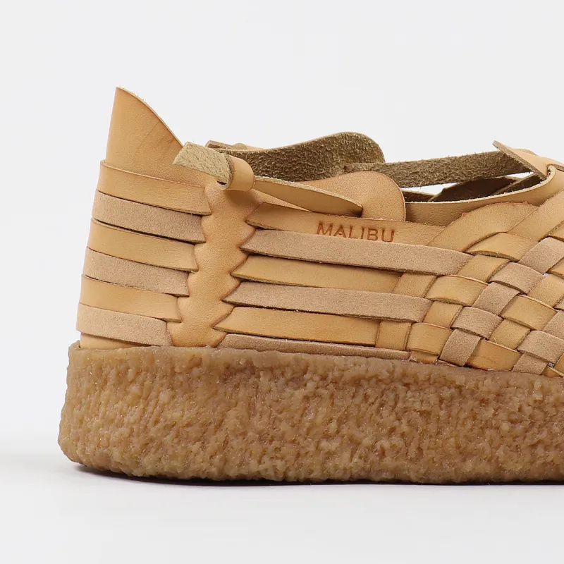 Malibu Sandals Vegan Leather Latigo GMF Crepe Gum Tan Brown