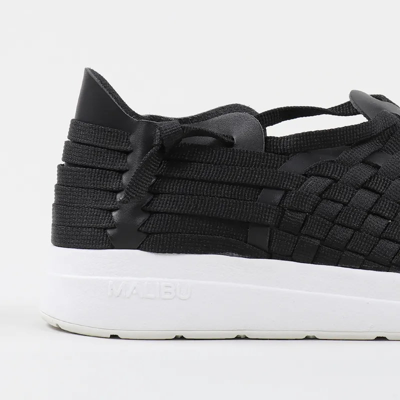 Malibu Sandals Latigo Nylon Webbing Black White-1