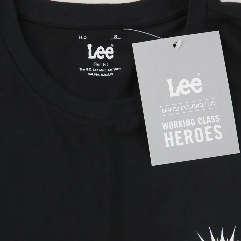 Lee x Working Class Heroes T Shirt Black-3