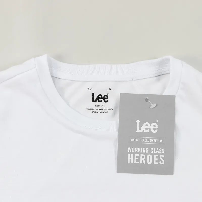 Lee x Working Class Heroes T Shirt White-3