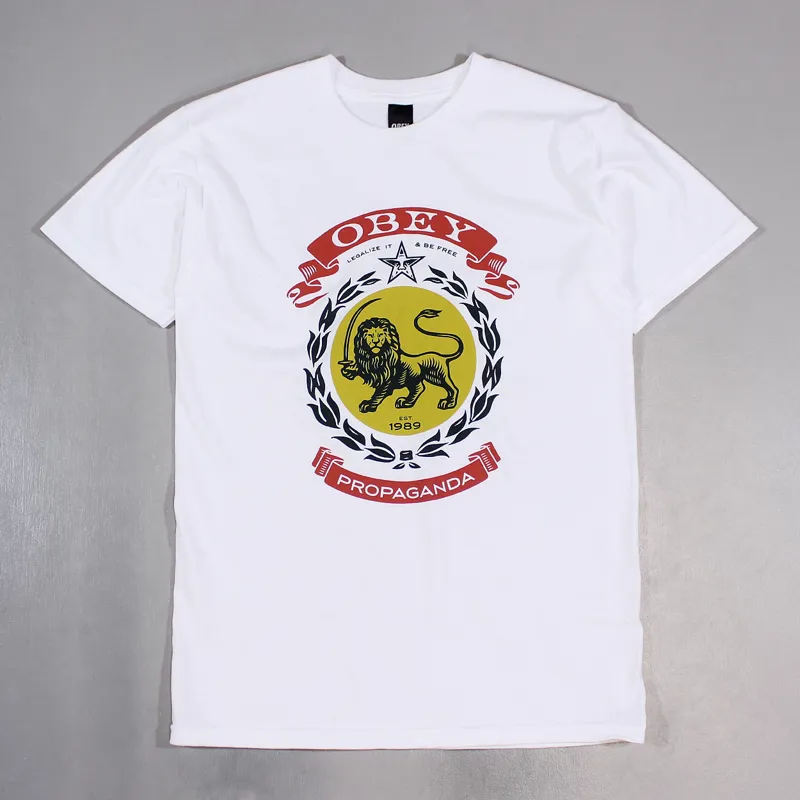 Obey Legalize It T Shirt White