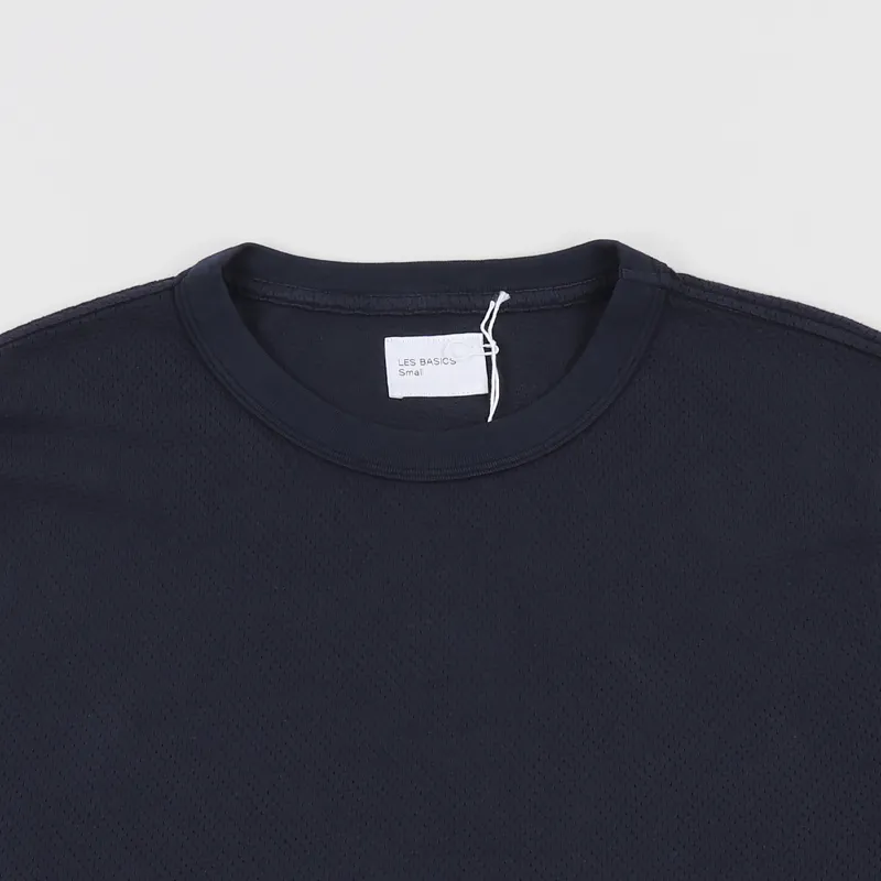 Les Basics Le Long Sleeve T Shirt Navy-1