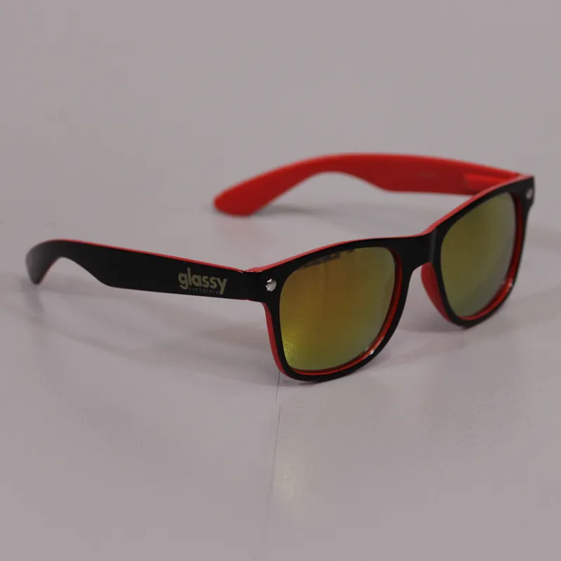 Glassy Sunhaters Leonard Sunglasses Black Red