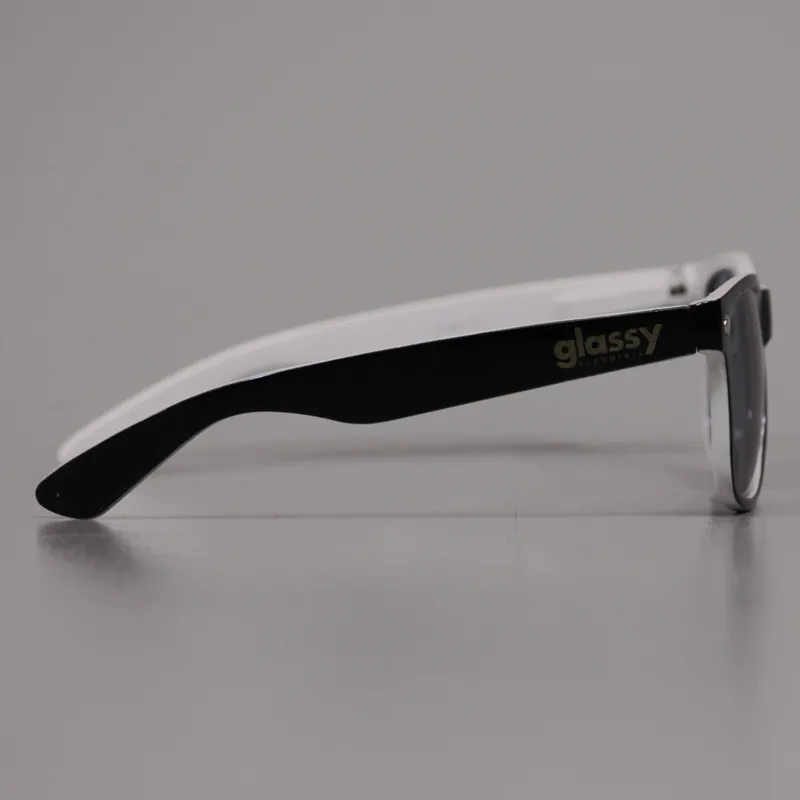 Glassy Sunhaters Leonard Sunglasses Black White-3