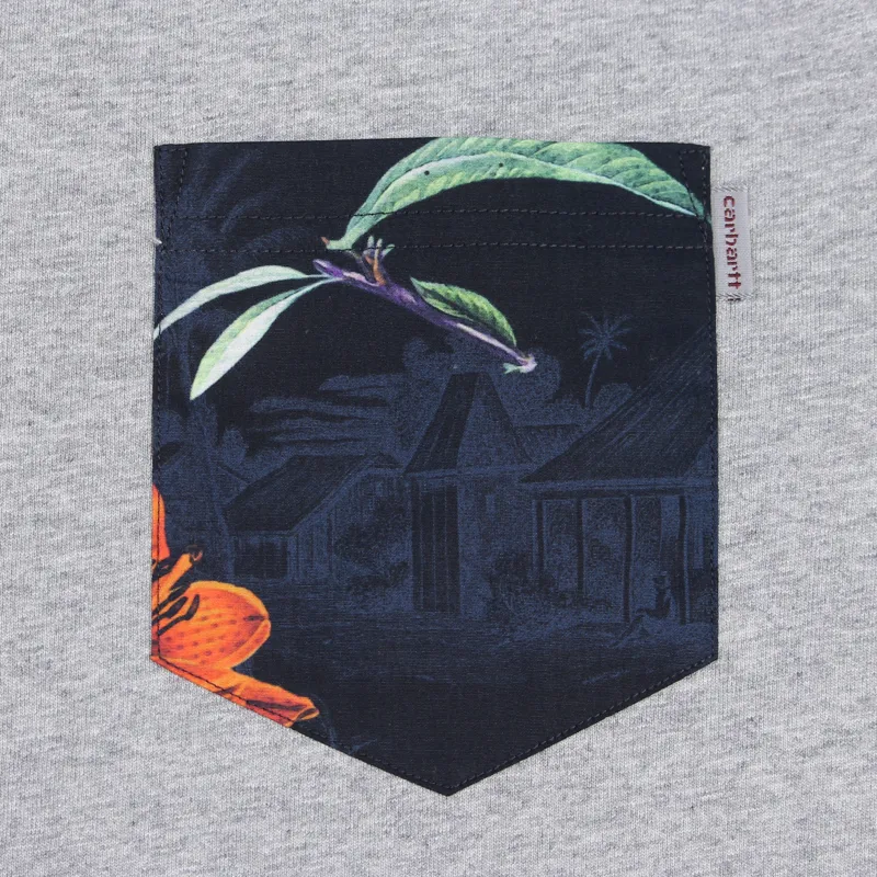 Carhartt Lester Pocket T Shirt Grey Tropic-1