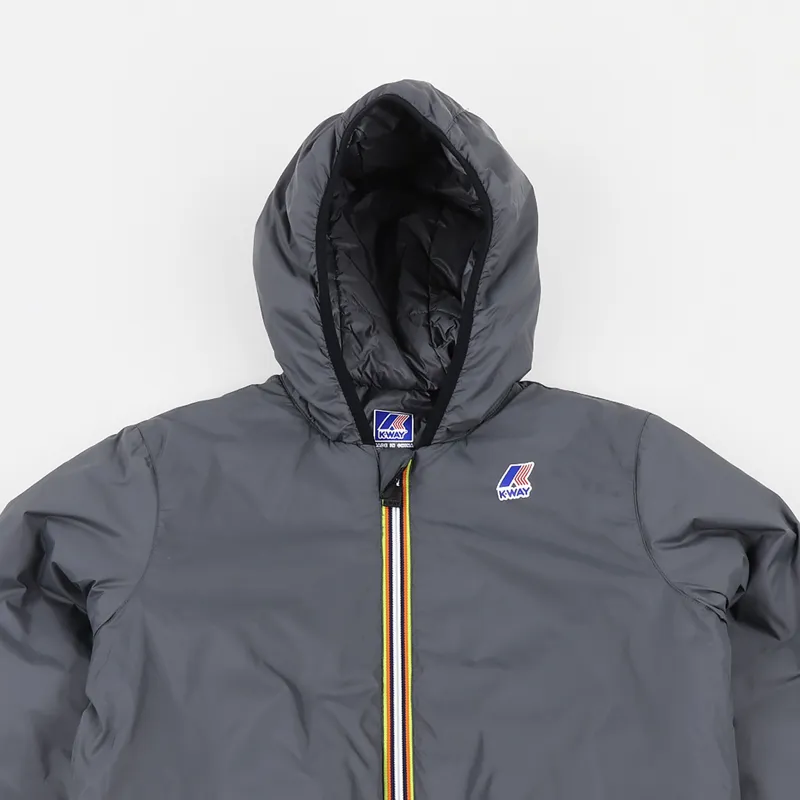 K-Way Le Vrai 3.0 Claude Light Warm Jacket Grey Smoke-1