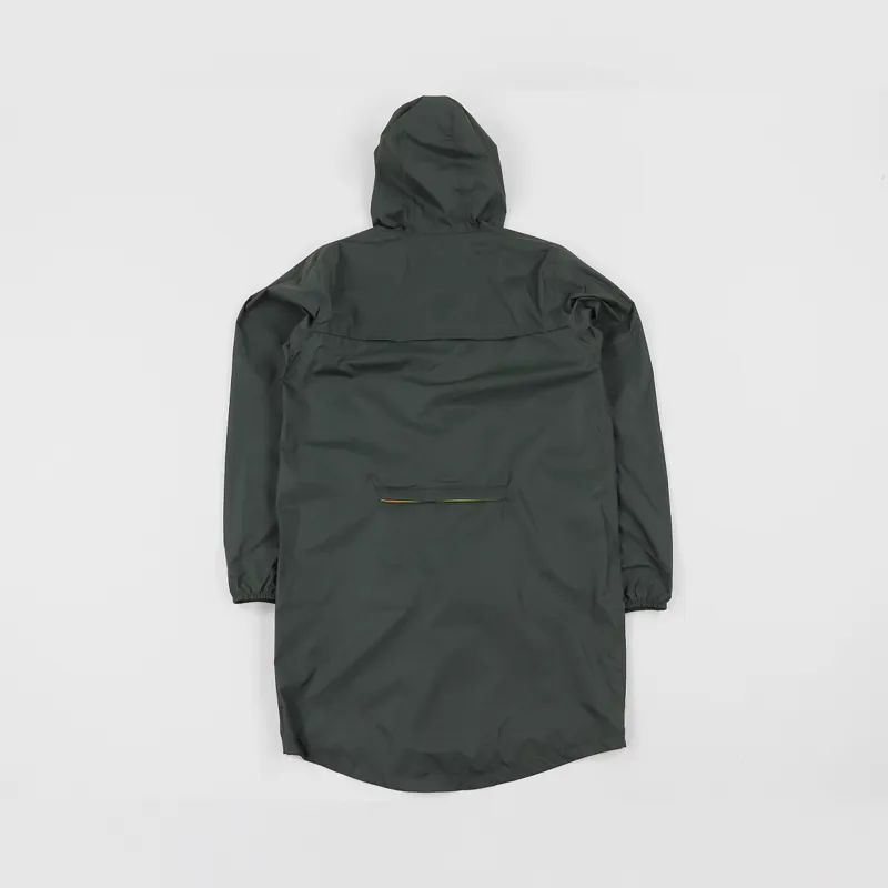 K-Way Le Vrai Eiffel 3.0 Jacket Trench Coat Black Torba Green
