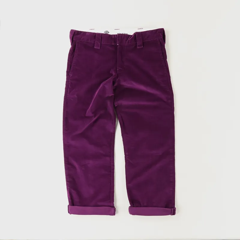 Dickies Lewisburg Velvet Work Pants Aubergine-1