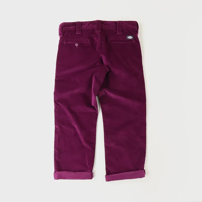 Dickies Lewisburg Velvet Work Pants Aubergine