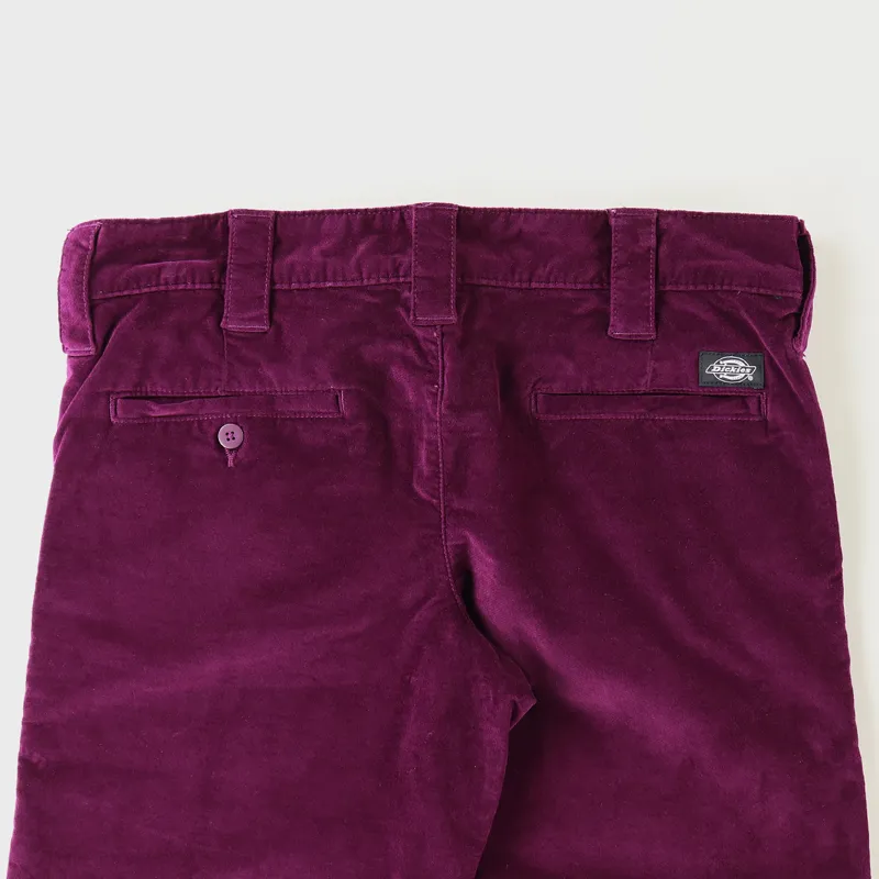 Dickies Lewisburg Velvet Work Pants Aubergine-4