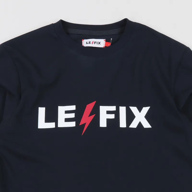 Le Fix LF Lightning T Shirt Navy-1